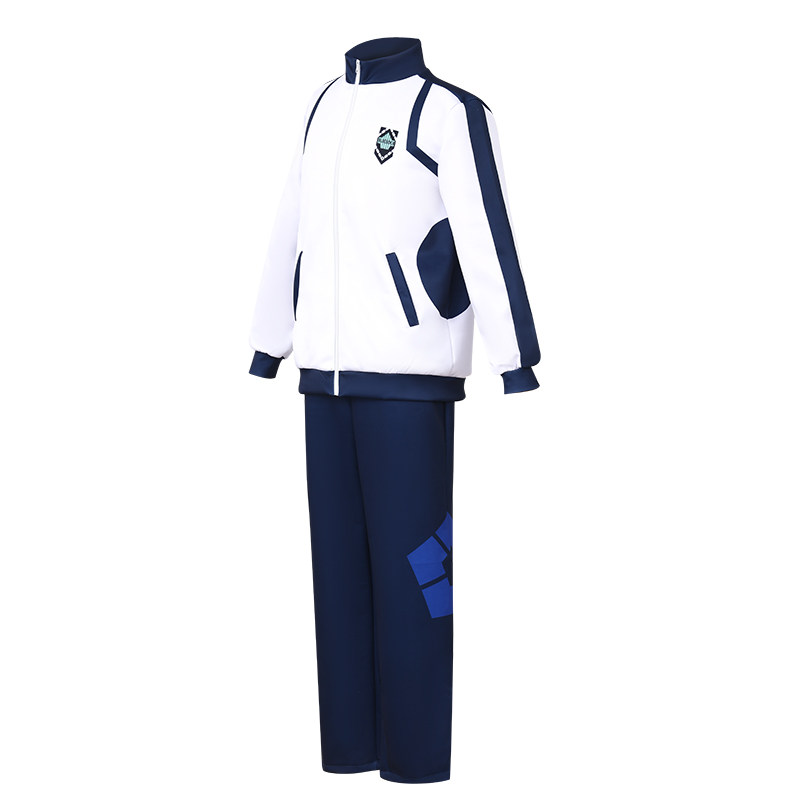 Blue Lock Isagi Yoichi White Sportswear Outfit Men Halloween Carnival Party Cosplay Costume