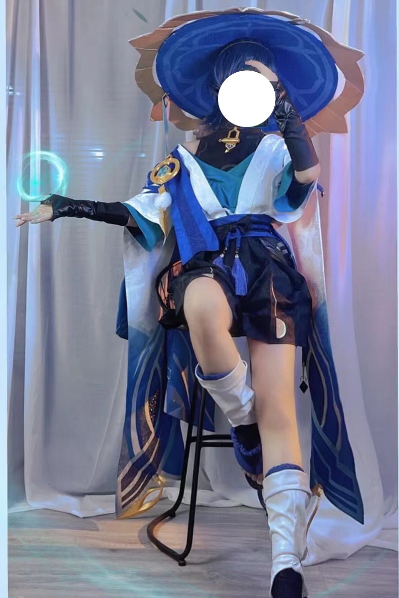 Genshin Impact Wanderer  New Edition Full Set with Hats Cosplay Costume