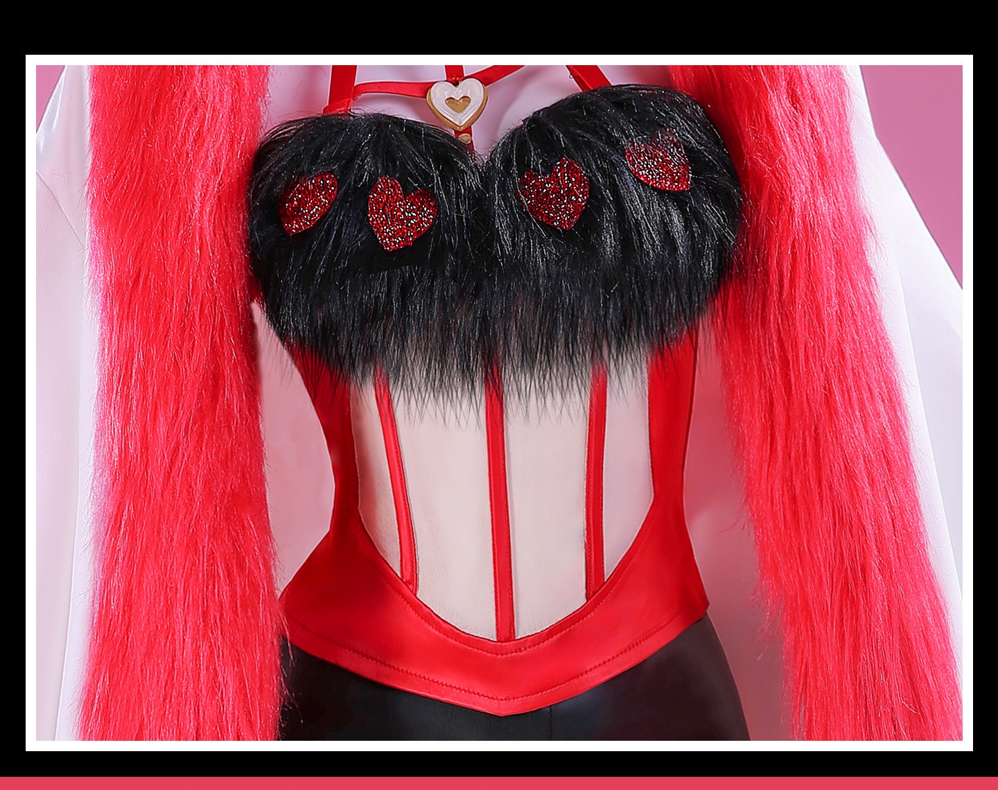 Hazbin Hotel Angel Dust Cosplay Costume Anime Valentine Series 