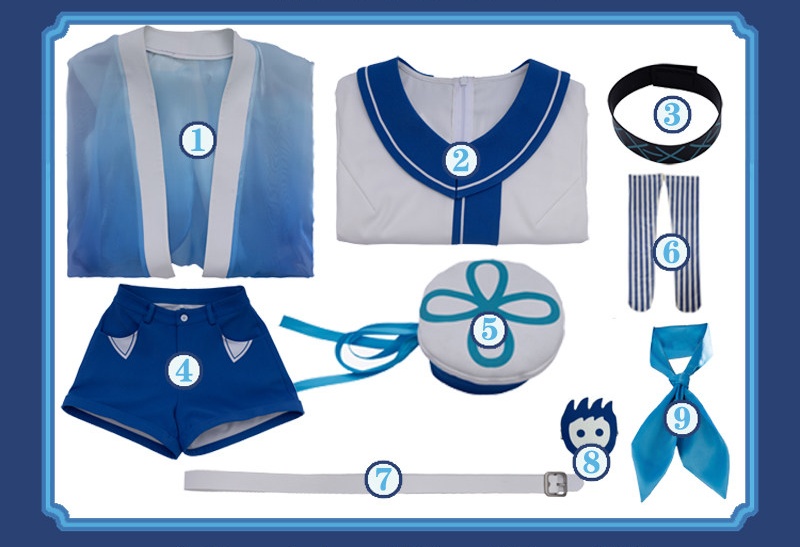 Arknights Mizuki Lawson Collaboration Cosplay Costume 