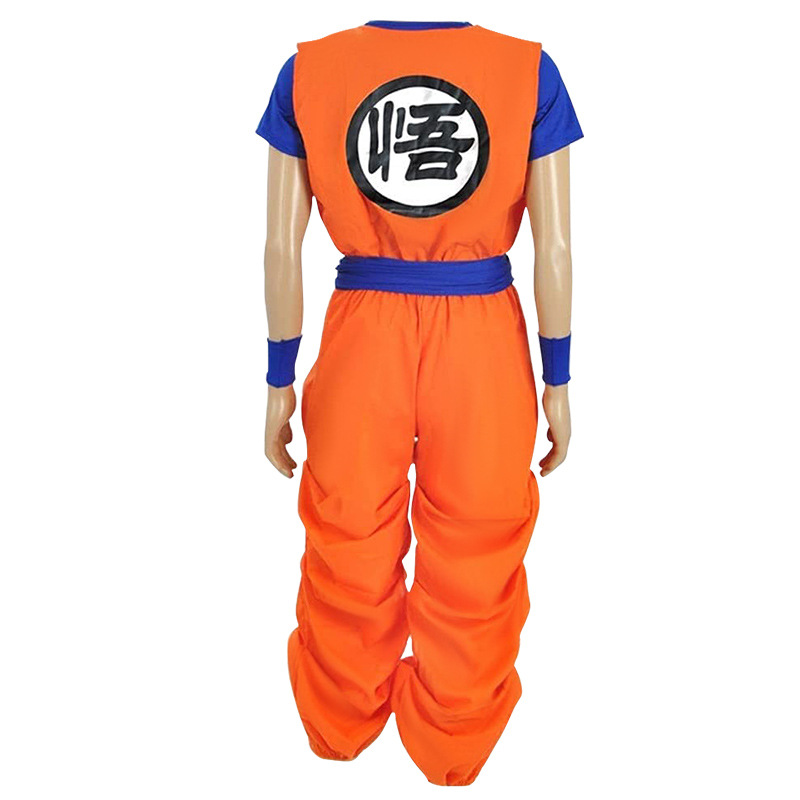 Anime Dragon Ball Son Goku Combat Suit Cosplay Costume