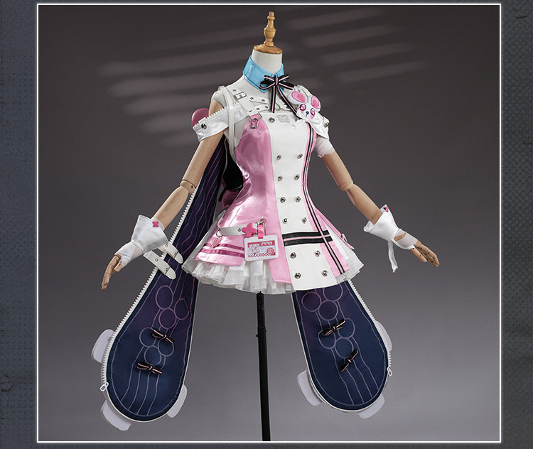 Neverness To Everness XiaoZhi Same Style Cosplay Costume Pink Dress