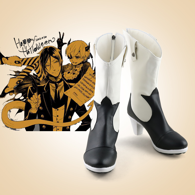Black Butler Ciel Phantomhive Boots Cosplay Shoes