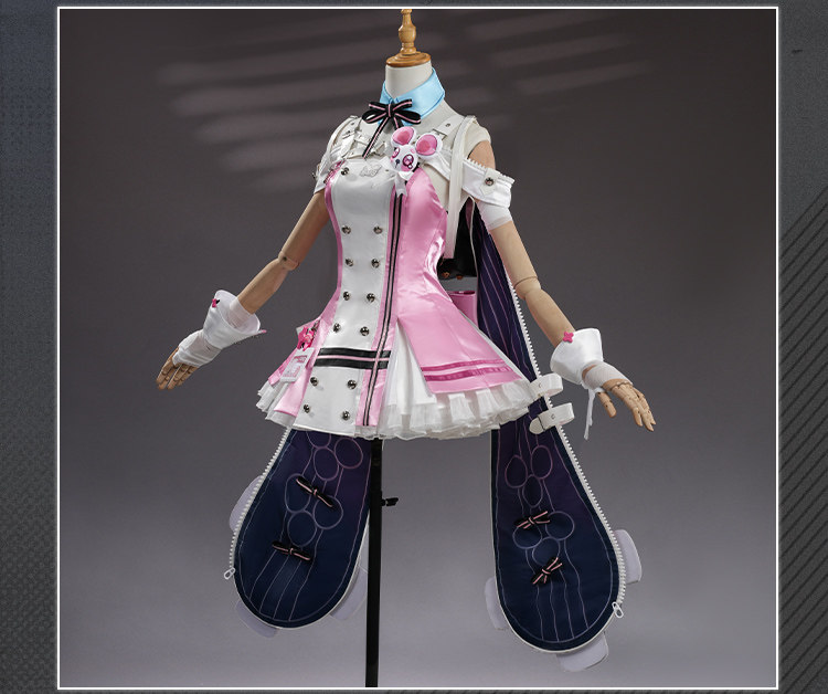Neverness To Everness XiaoZhi Same Style Cosplay Costume Pink Dress