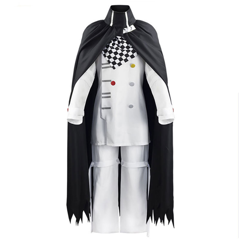 Anime Dangarompa V3 Cosplay Kokichi Oma Cloak Suit Halloween Party Costume