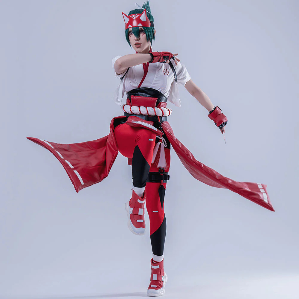Overwatch2 OW2 Kiriko Red Cosplay Costume