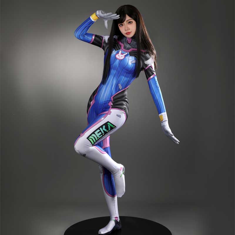Game Overwatch D.Va Hana Song Suit Leotard Cosplay Costumes