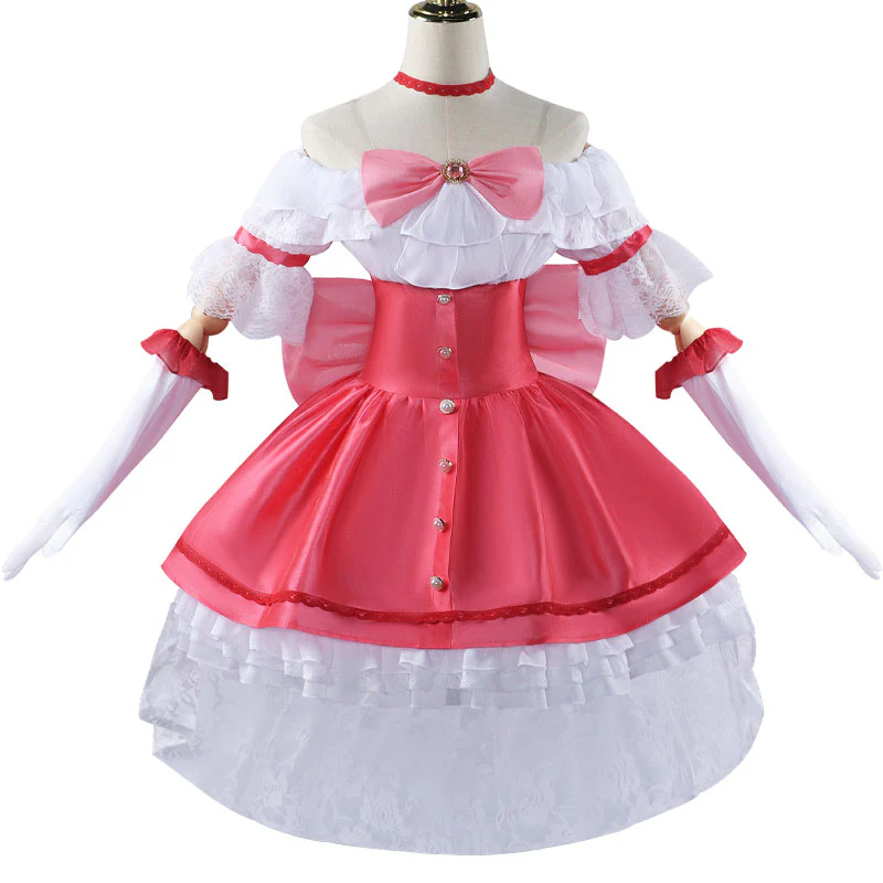 Puella Magi Madoka Magica Madoka Kaname Pink Dress Cosplay Costumes