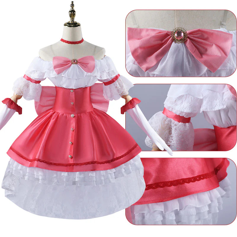 Puella Magi Madoka Magica Madoka Kaname Pink Dress Cosplay Costumes
