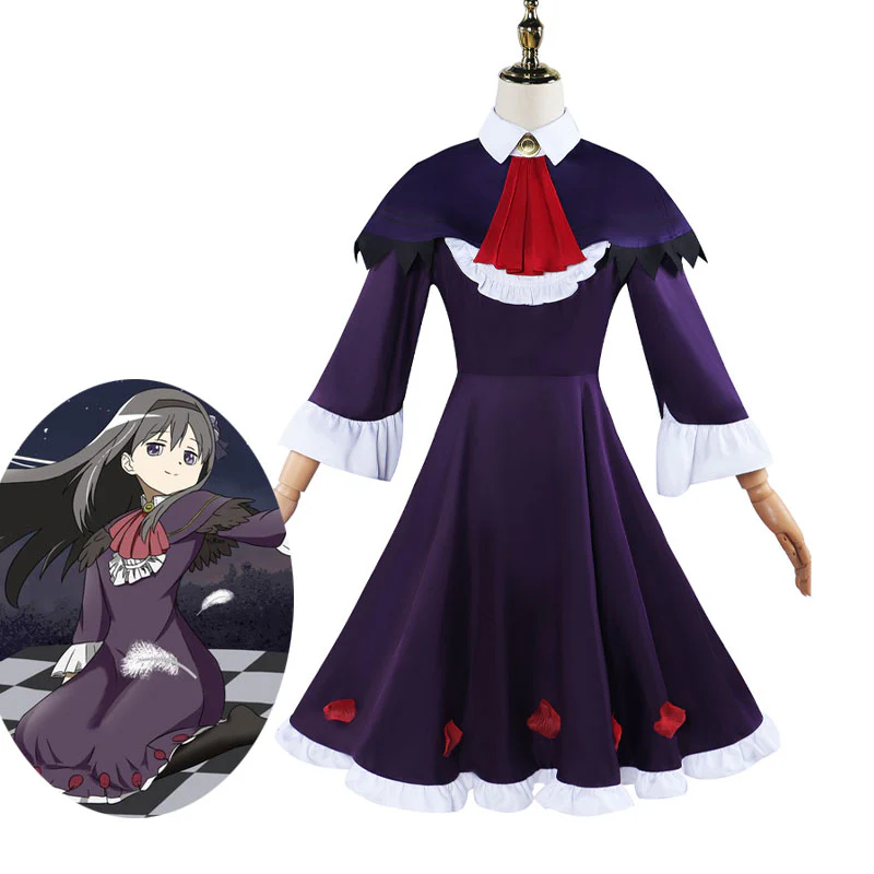 Puella Magi Madoka Magica: Walpurgisnacht Rising Homura Akemi Cosplay Costumes