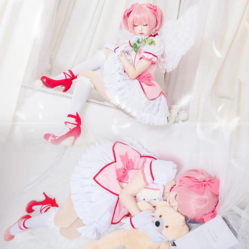 Puella Magi Madoka Magica Kaname Madoka Cosplay Costume