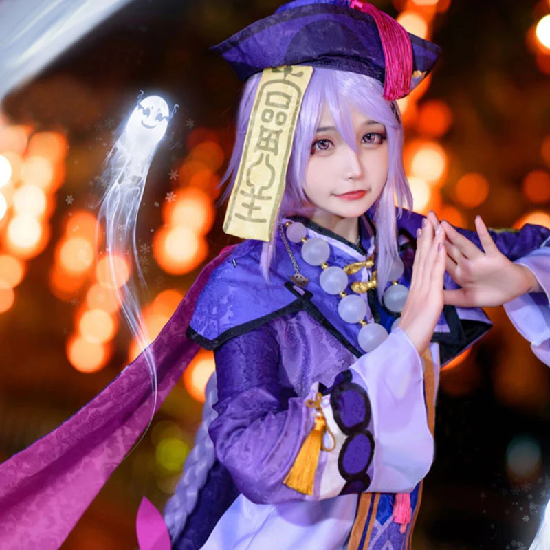Genshin Impact Qiqi Halloween Cosplay Costume