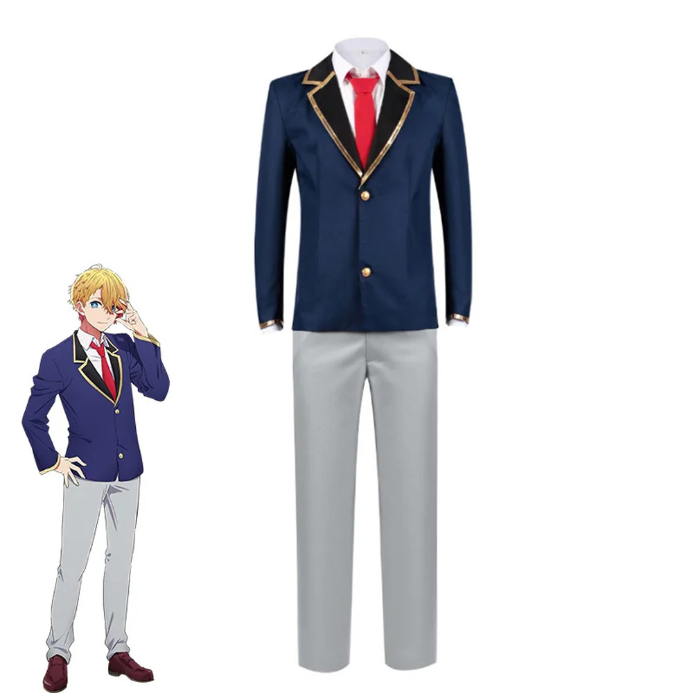 Oshi no Ko Aquamarine Hoshino Cosplay Costume Men School Uniform