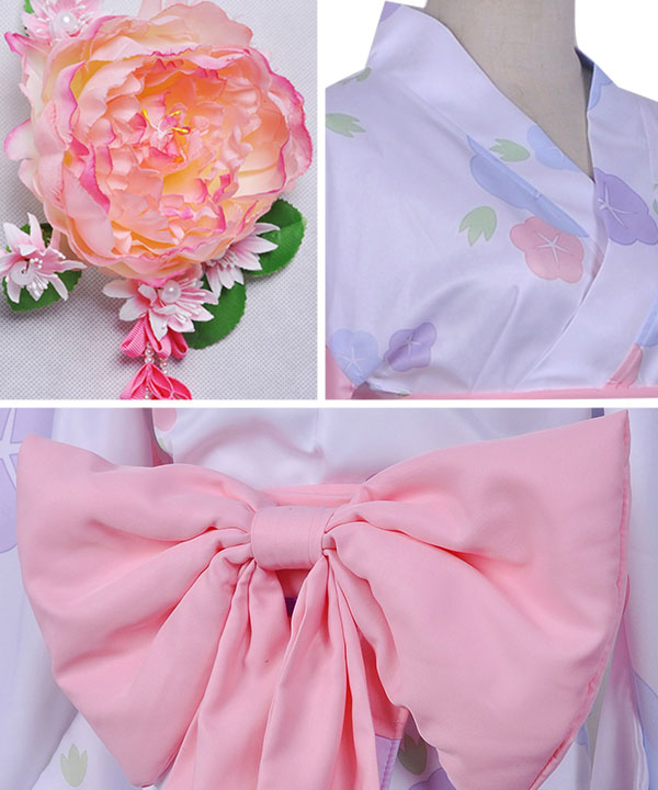 Anime Re: Life In A Different World From Zero Rem Yukata Kimono Cosplay Costume