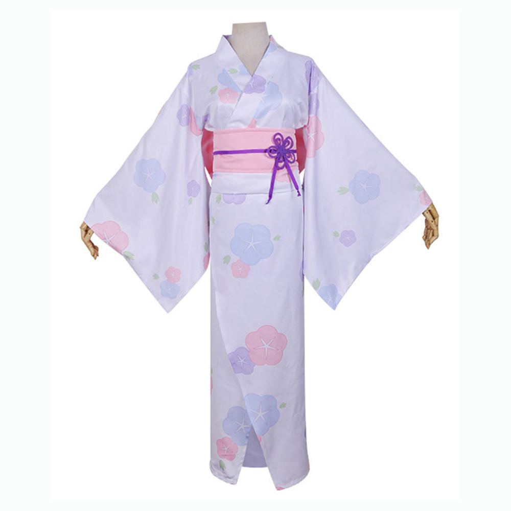 Anime Re: Life In A Different World From Zero Rem Yukata Kimono Cosplay Costume