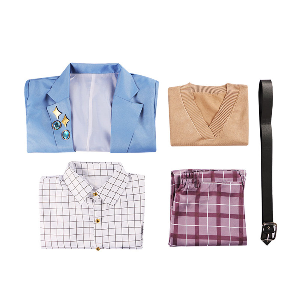 Vtuber Ike Eveland Cosplay Costumes Suit Virtual Singer Halloween Carnival Dress for Men and Women Girls