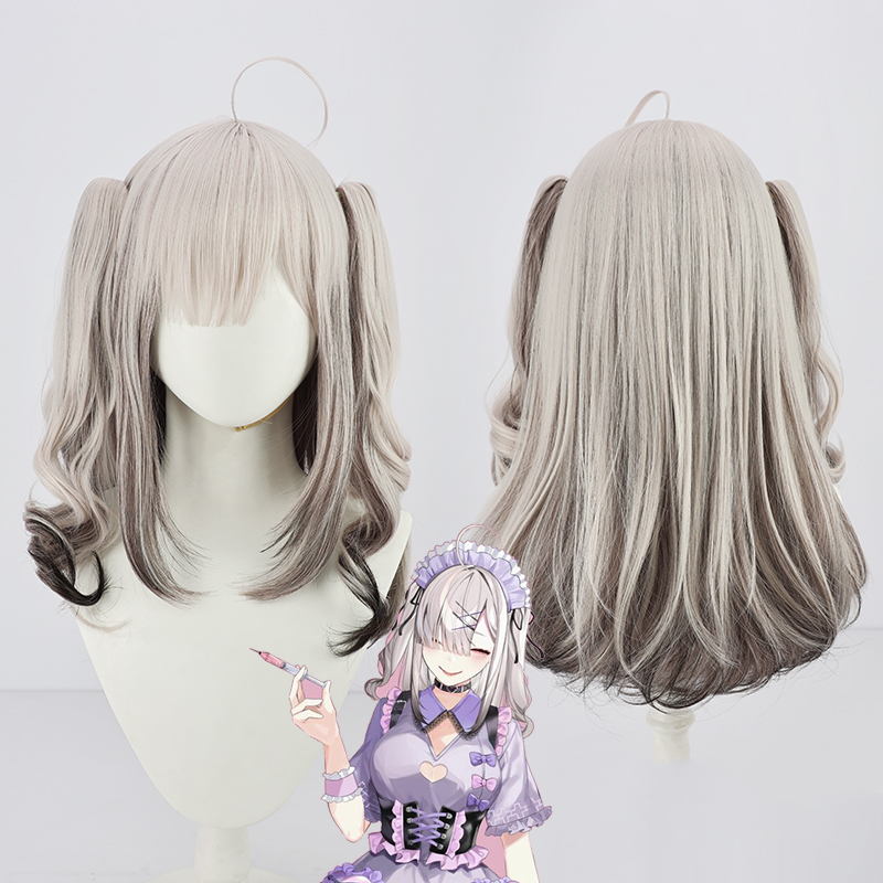 Anime Virtual YouTuber Sukoya Kana Doctor Outfit Cosplay Costume Wig