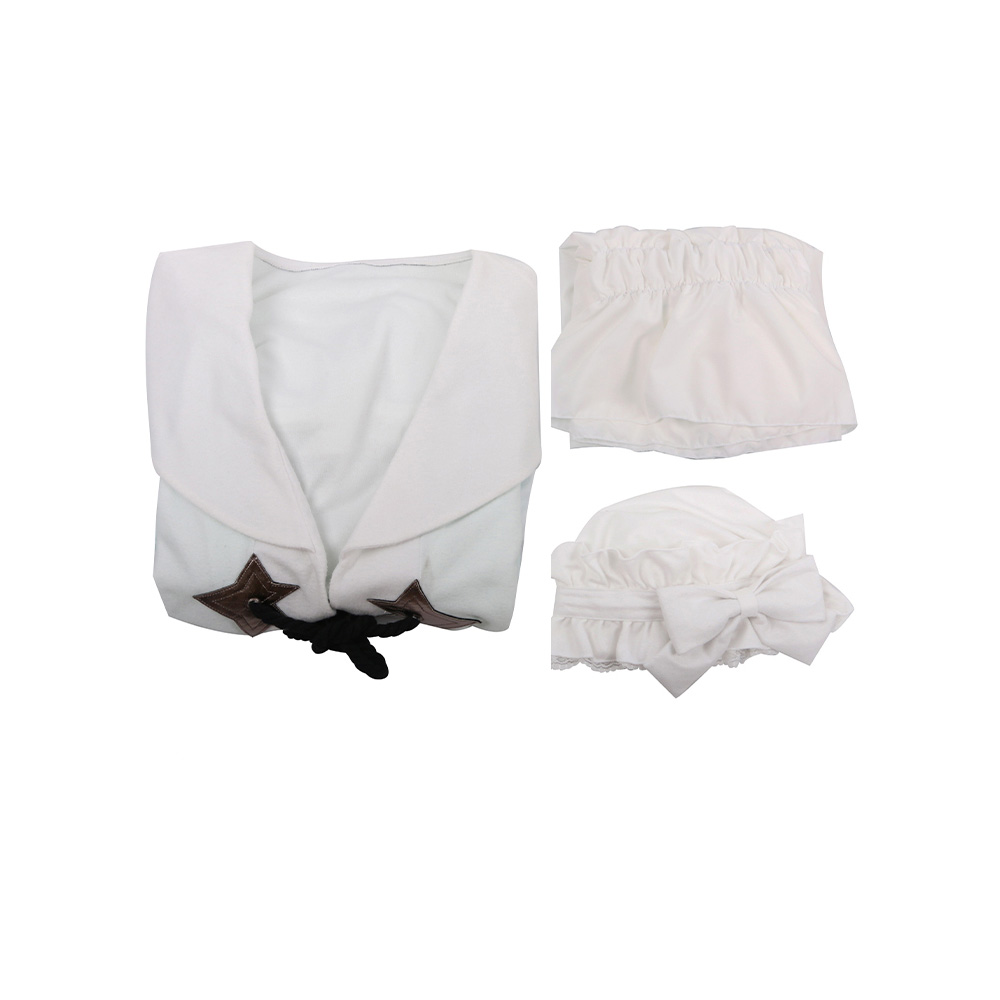 Final Fantasy 14 Crescent Moon Night Gown Nightcap Nightdress Three-piece Set Cosplay Halloween Carnival Costume