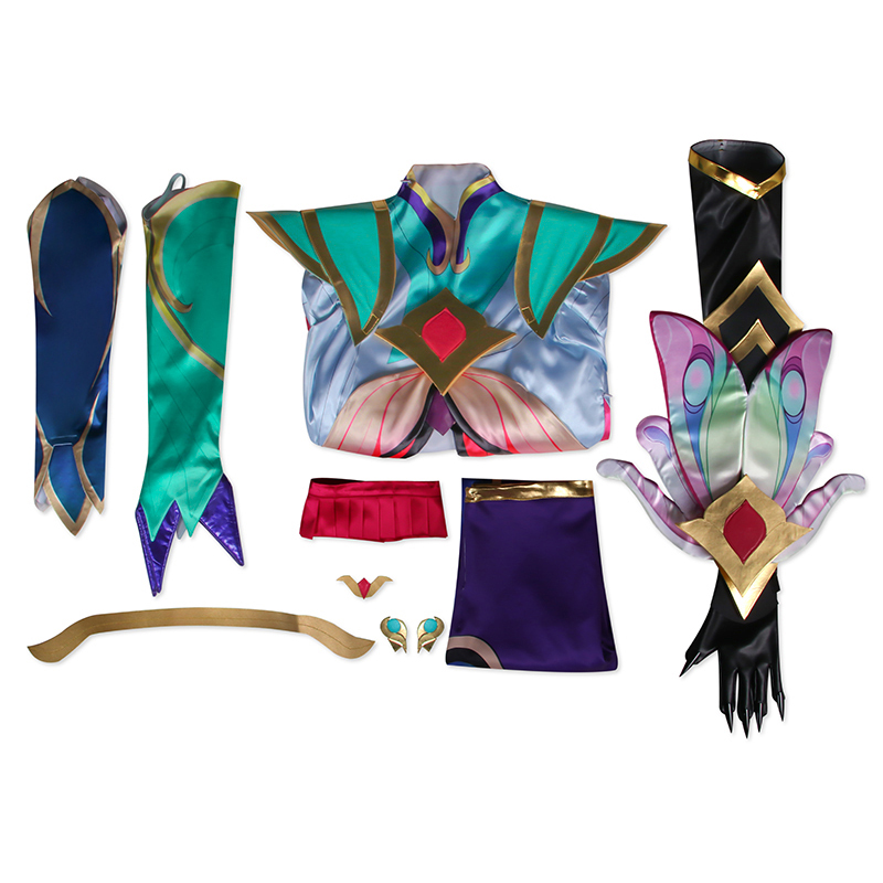 Game New Lol Ezreal Flower Fairy Costume Anime Party Uniform Halloween Game Role-Playing Clothes DAX