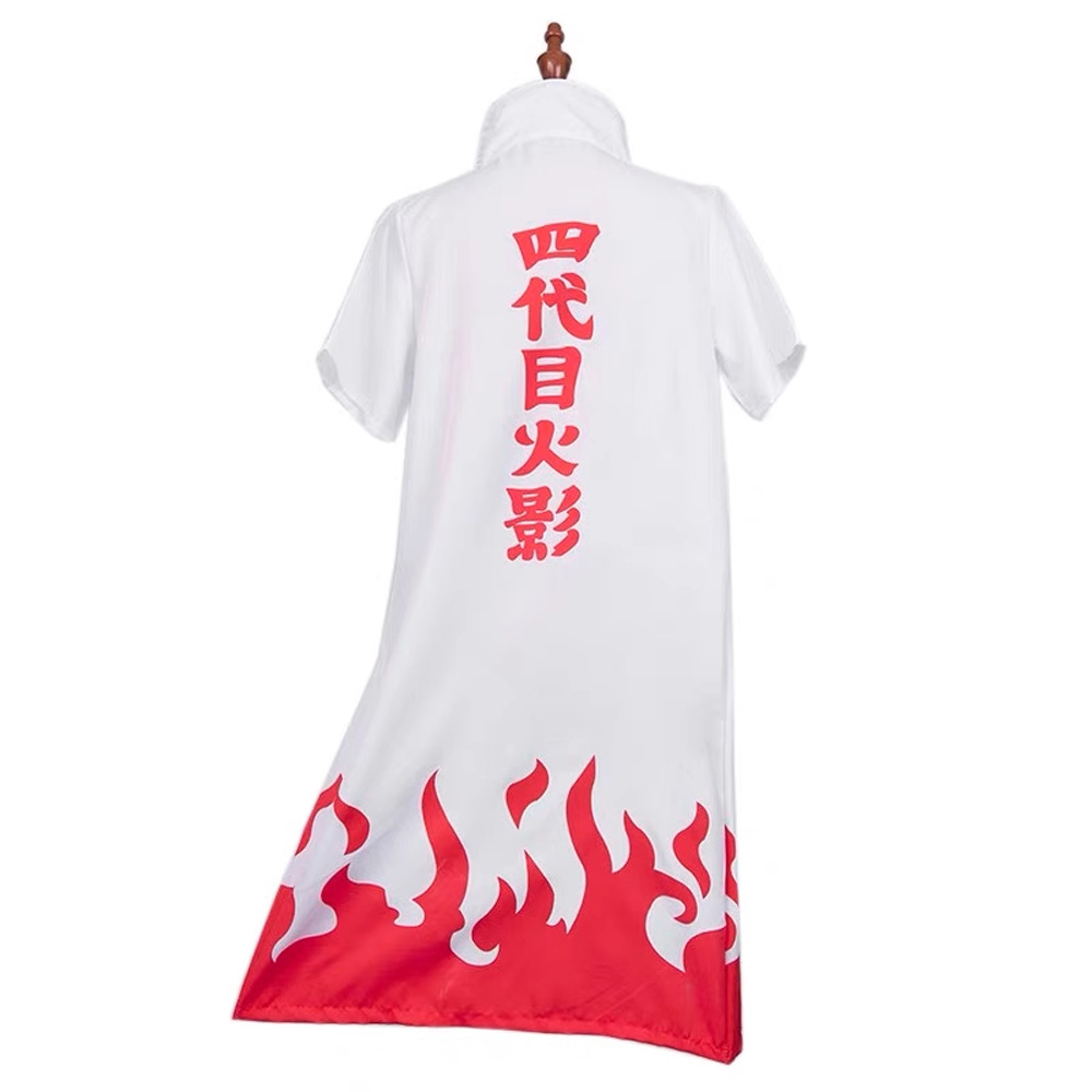 Naruto Cosplay 4th Yondaime Hokage Namikaze Minato Cloak Halloween Costume