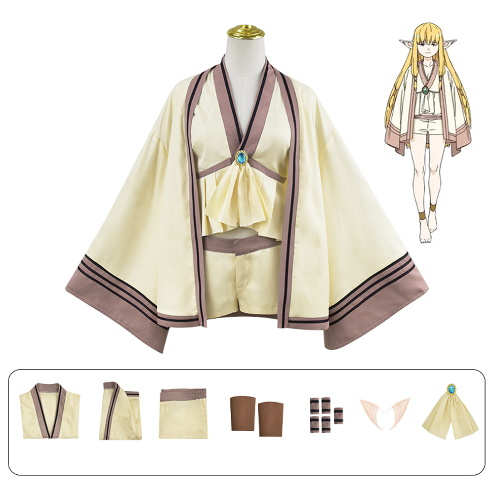 Frieren: Beyond Journey's End Oak Anime Cosplay Costume, Top Shorts, Elf-Eared Wizard Uniform, New Series