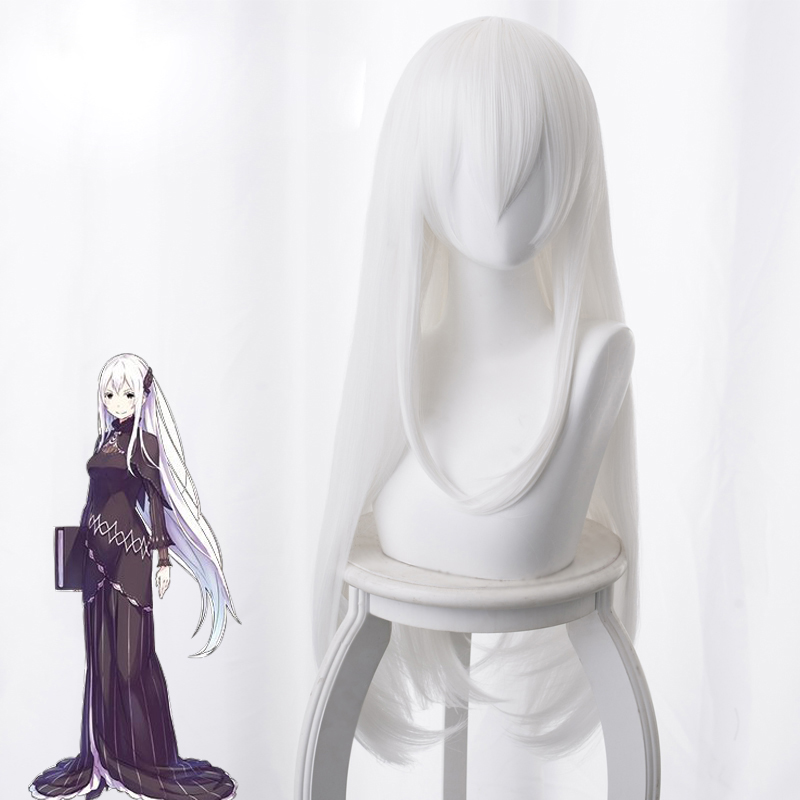 Re:Zero Re: Life In A Different World From Zero Echidna Anime Cosplay Wig 80-110cm