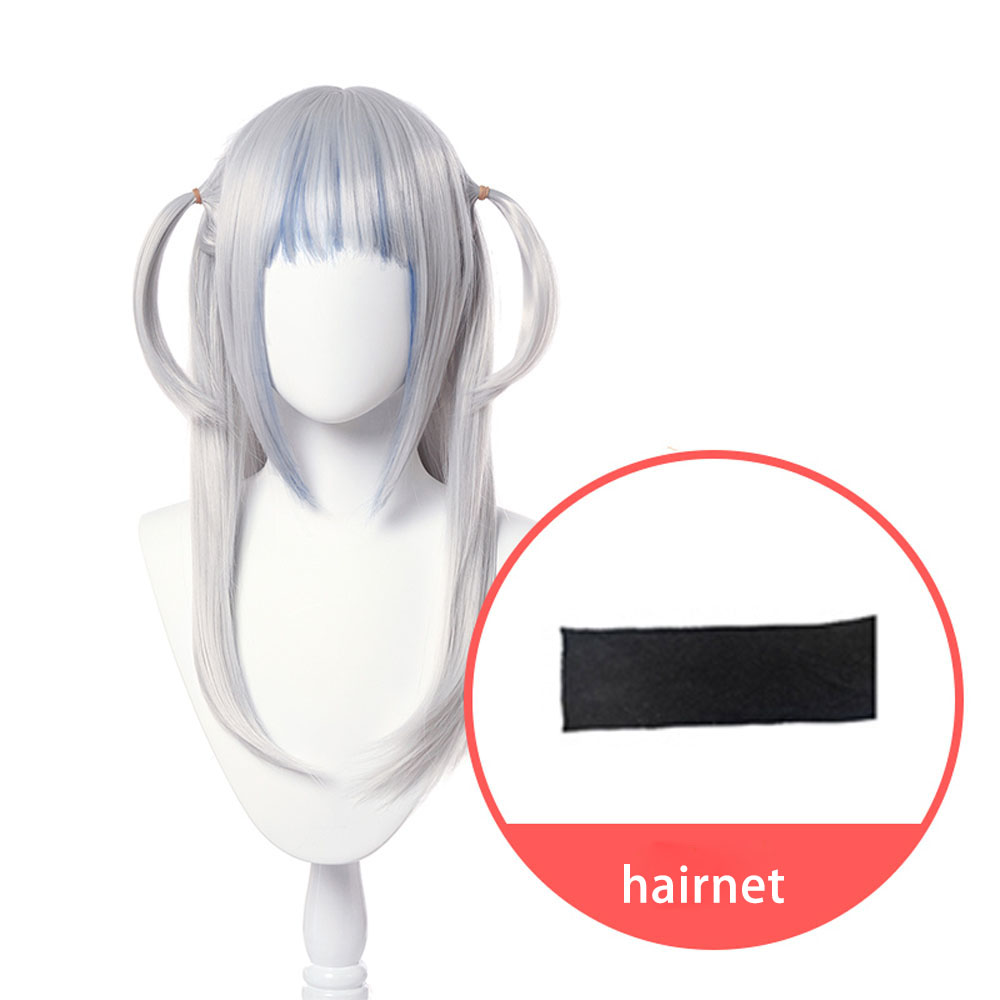 Virtual YouTuber Gawr Gura Catshark Daily Girl Disguise For Carnival  Cosplay Wig Length 60cm