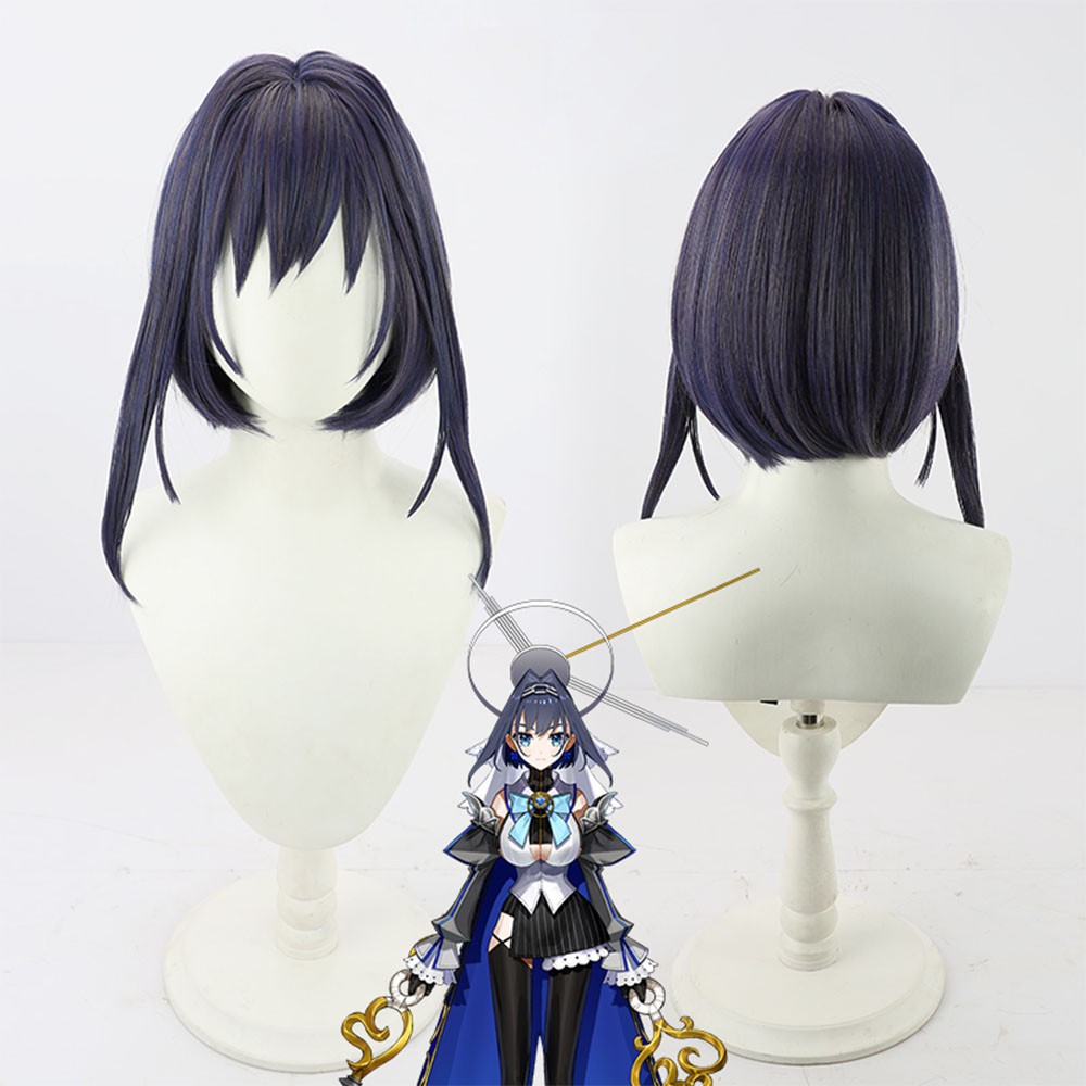 VTuber Hololive Ouro Kronii Cosplay Wig Head circumference: 55-60cm Length: 35cm