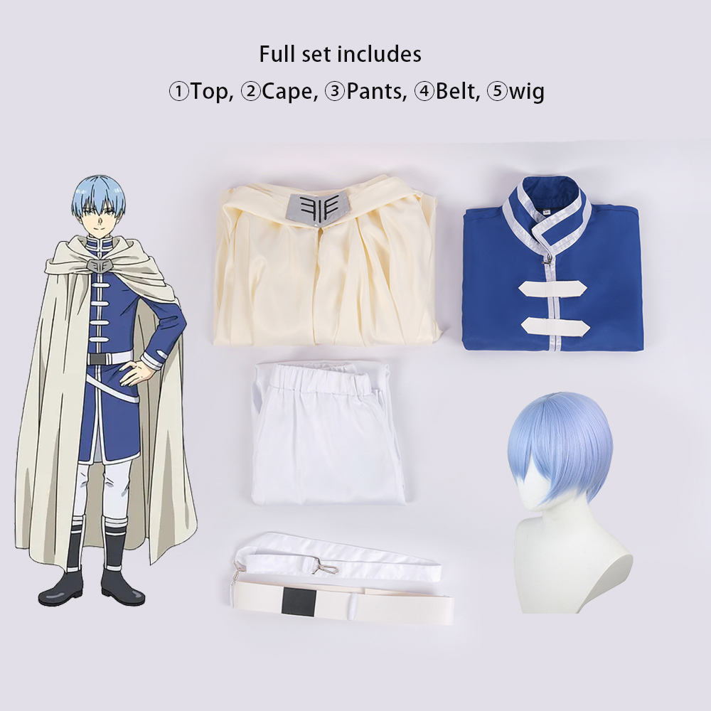 Frieren Beyond Journey's End Himmel Anime Cosplay Costume ,Cosplay Wig ,Cosplay Shoes,Shawl Cape Pants Pink Christmas Gift