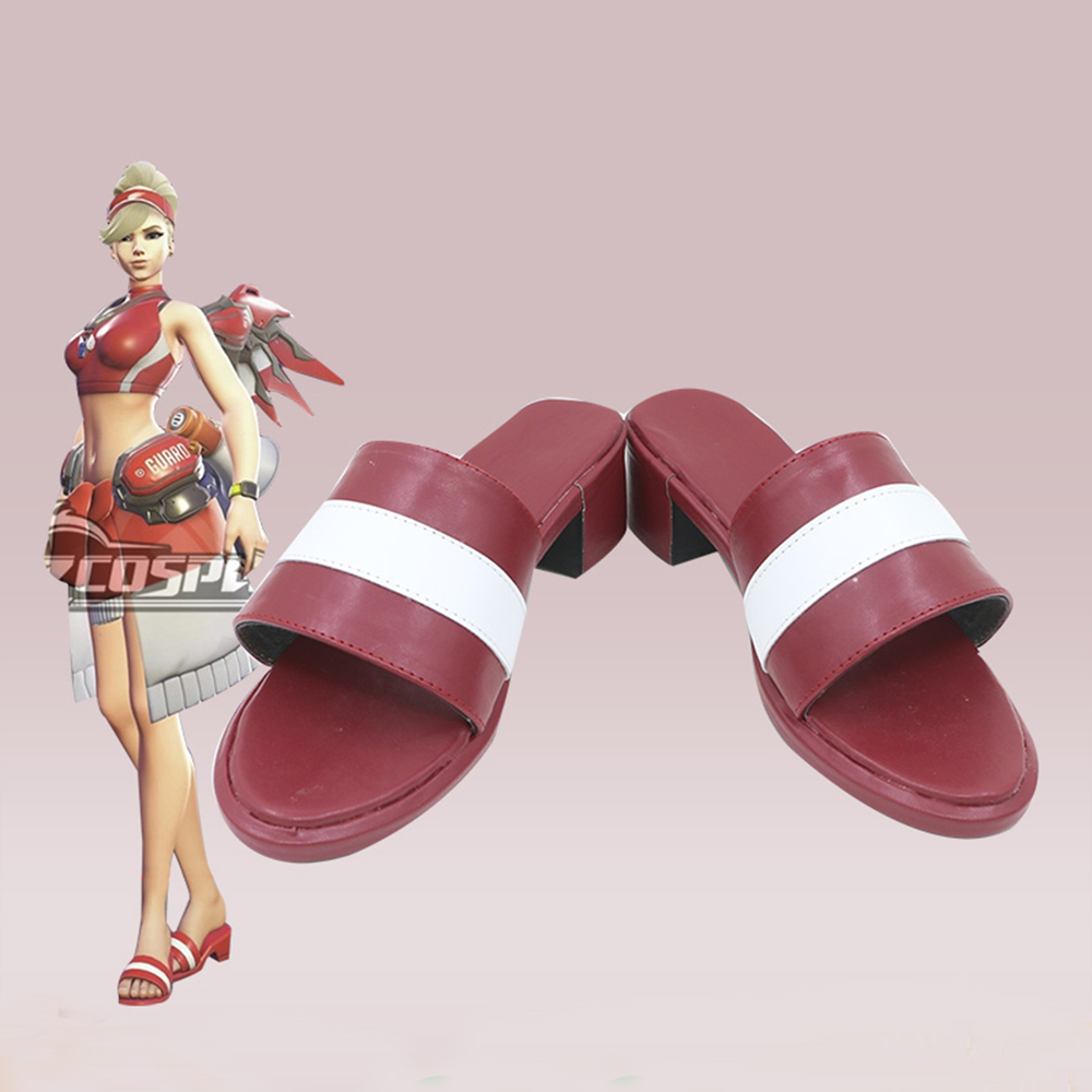 Overwatch 2 Lifeguard Mercy Skin Cosplay Shoes