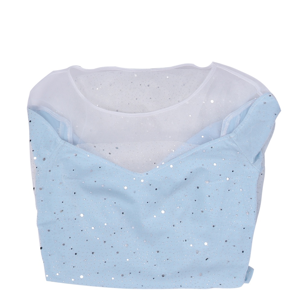 Frozen 2 Elsa Blue Dress Suit Halloween Cosplay Costume Full Set