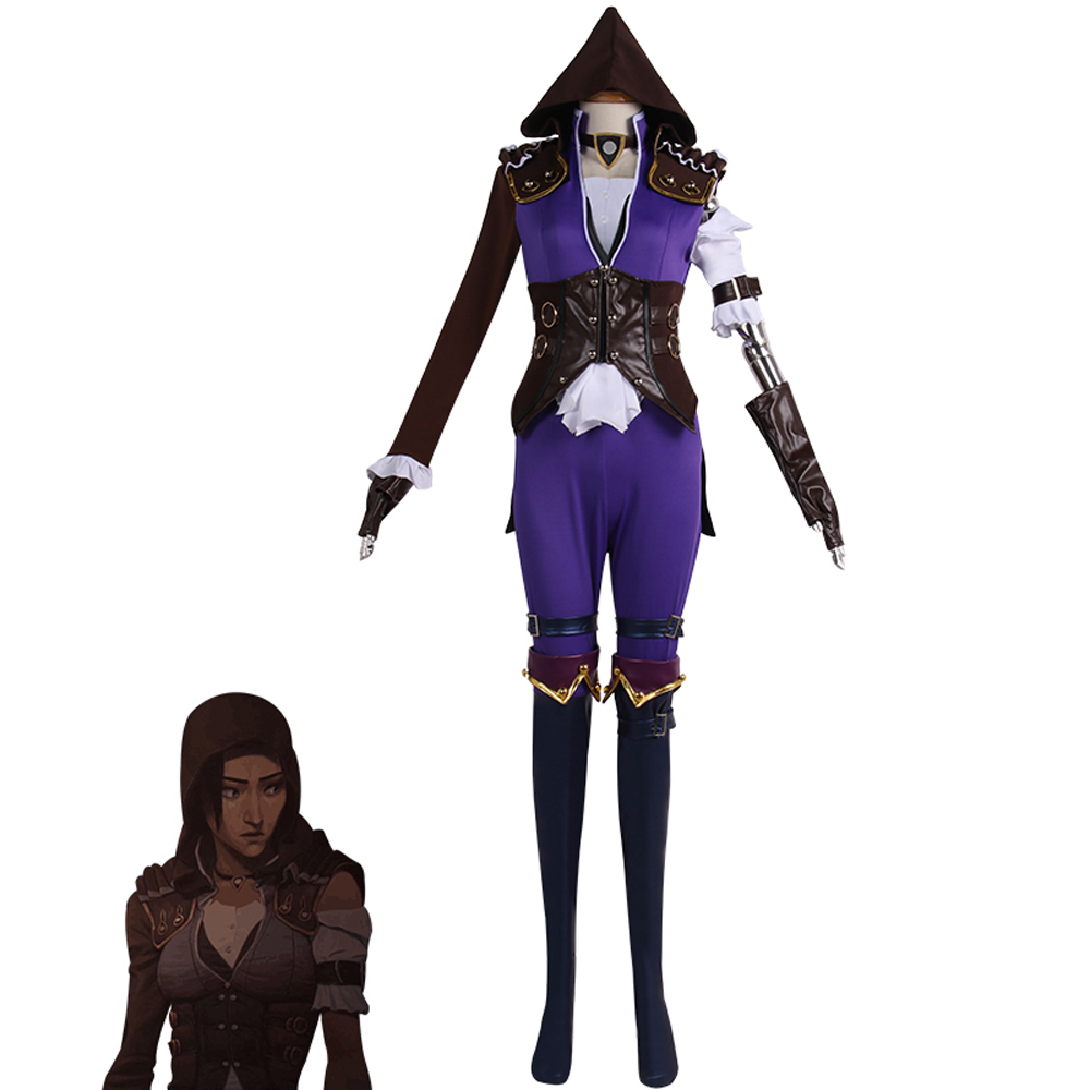 Game League of Legends Caitlyn Cosplay costumes And Wigs  DAX 