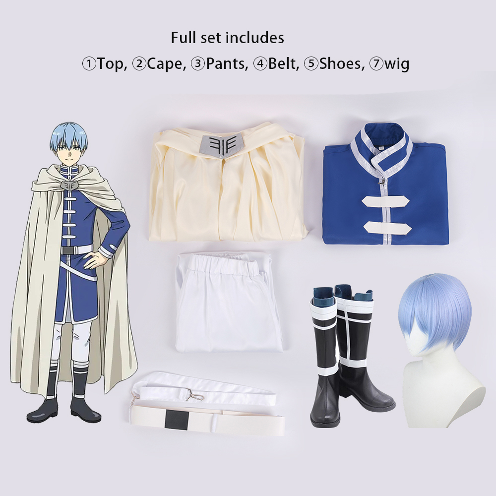 Frieren Beyond Journey's End Himmel Anime Cosplay Costume ,Cosplay Wig ,Cosplay Shoes,Shawl Cape Pants Pink Christmas Gift