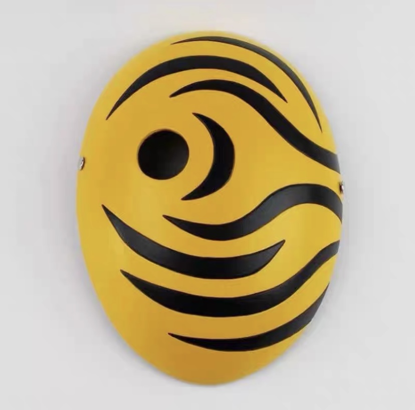 Naruto Tobi Cosplay Custume Mask Iron chain full set