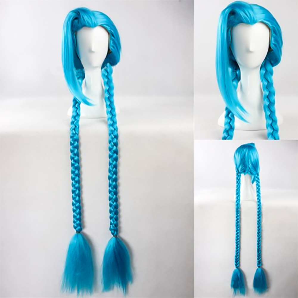 Game League of Legends LOL Jinx Cosplay Costume And Wigs DAX