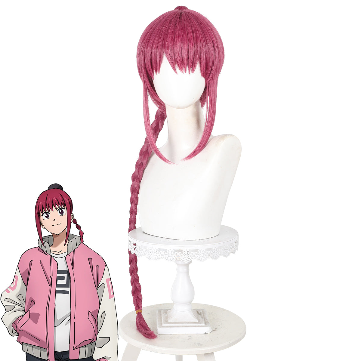 Sakamoto Days Lu Xiaotang Red Cosplay Wig