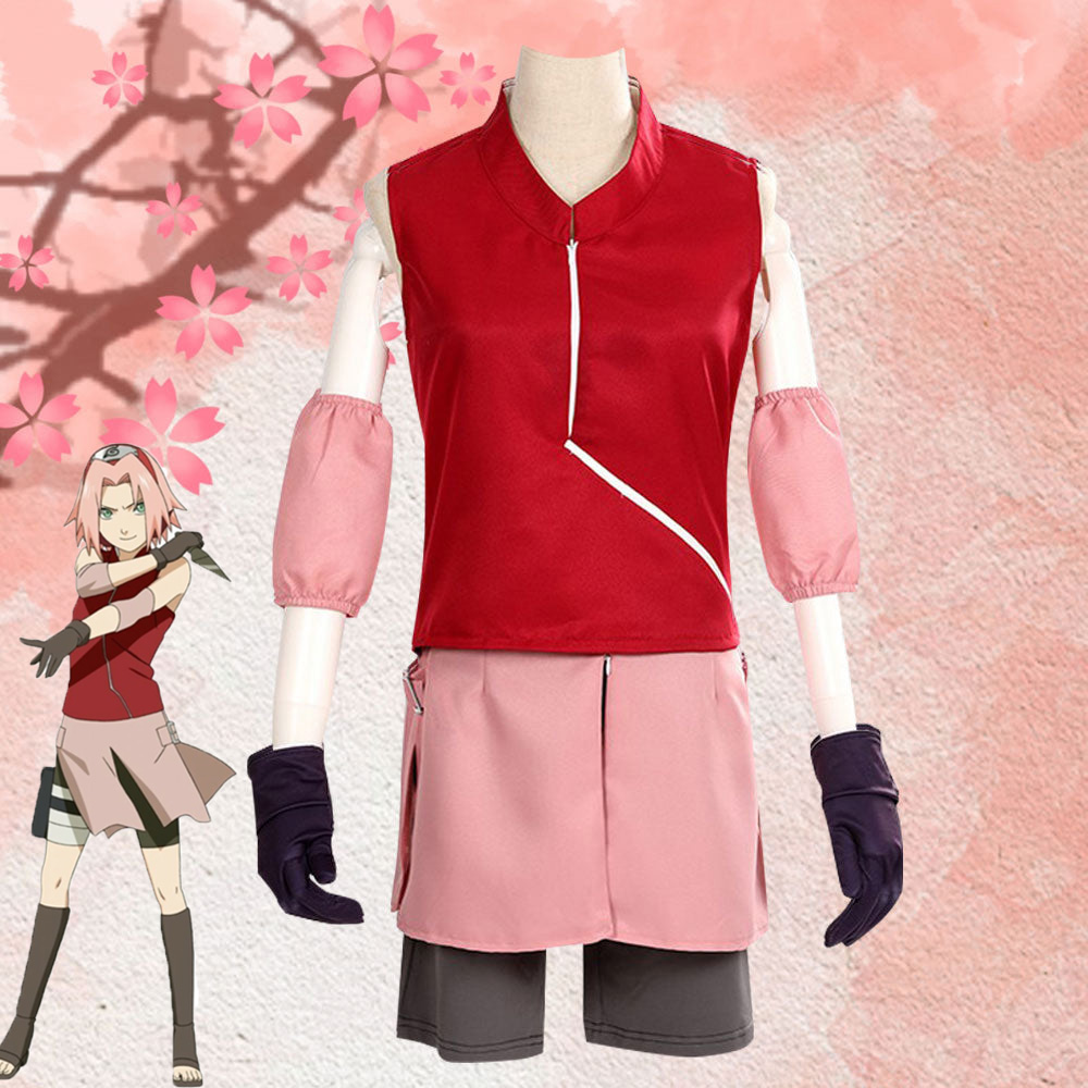 Sakura Haruno from Naruto Halloween Cosplay Costume