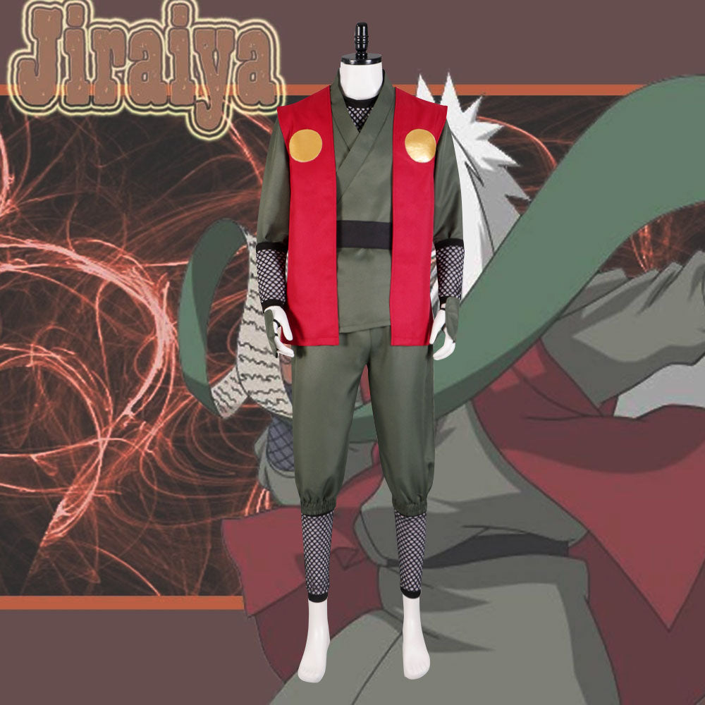 Shippuuden Jiraiya from Naruto Halloween Cosplay Costume