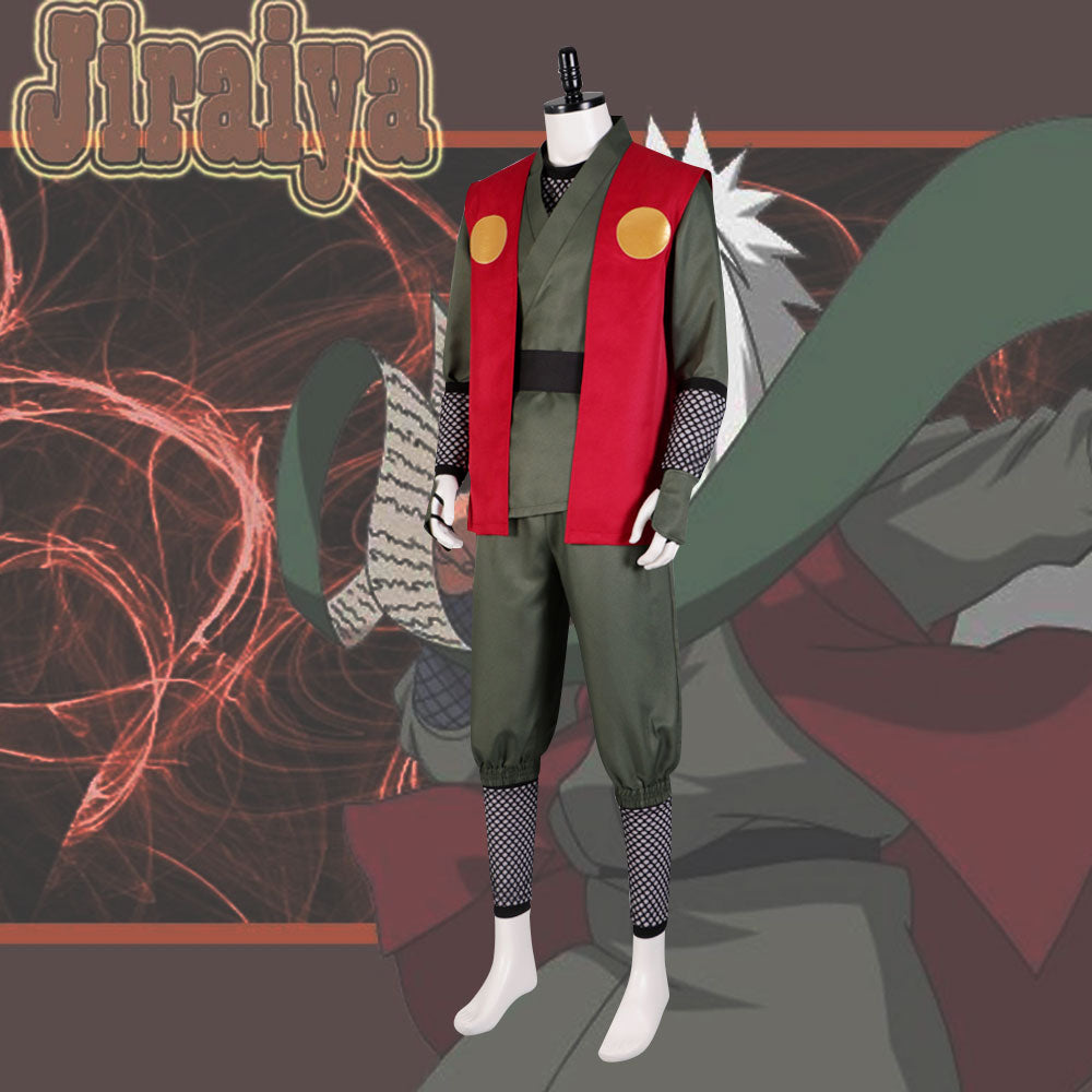 Shippuuden Jiraiya from Naruto Halloween Cosplay Costume