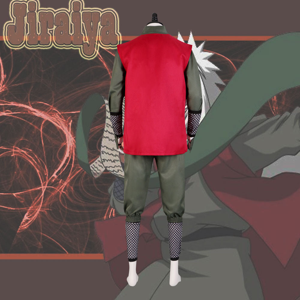 Shippuuden Jiraiya from Naruto Halloween Cosplay Costume