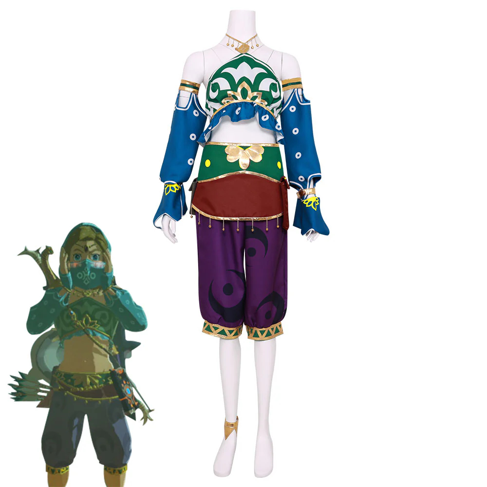 The Legend of Zelda：Breath of the Wild Female Link Gerudo Outfit Cosplay Costume