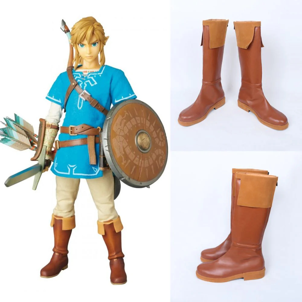 The Legend of Zelda:Breath of the Wild Link Cosplay Shoes Boots