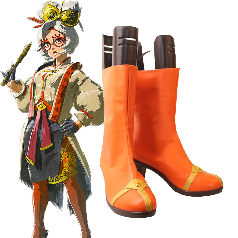 The Legend of Zelda:Breath of the Wild Purah Cosplay Shoes Boots