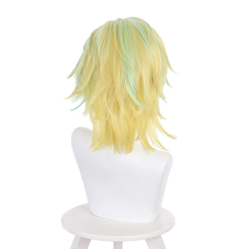 Anime Tokyo Revengers Rindo Haitani Yellow Blue Cosplay Wigs