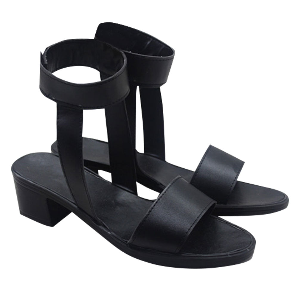 Tsunade from Naruto Halloween Black Cosplay Shoes