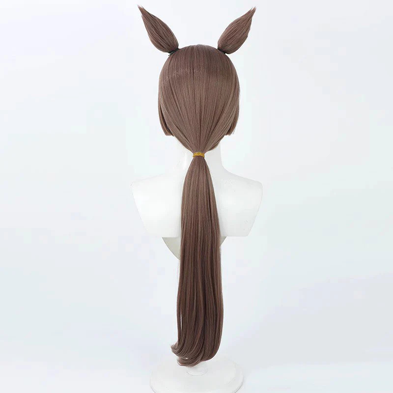Uma Musume Pretty Derby Satono Diamond Brown Cosplay Wig With Ear Props