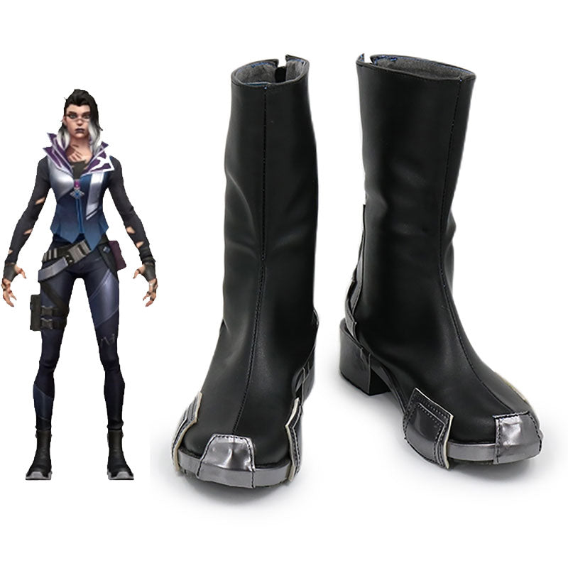  Valorant Fade Black Cosplay Shoes