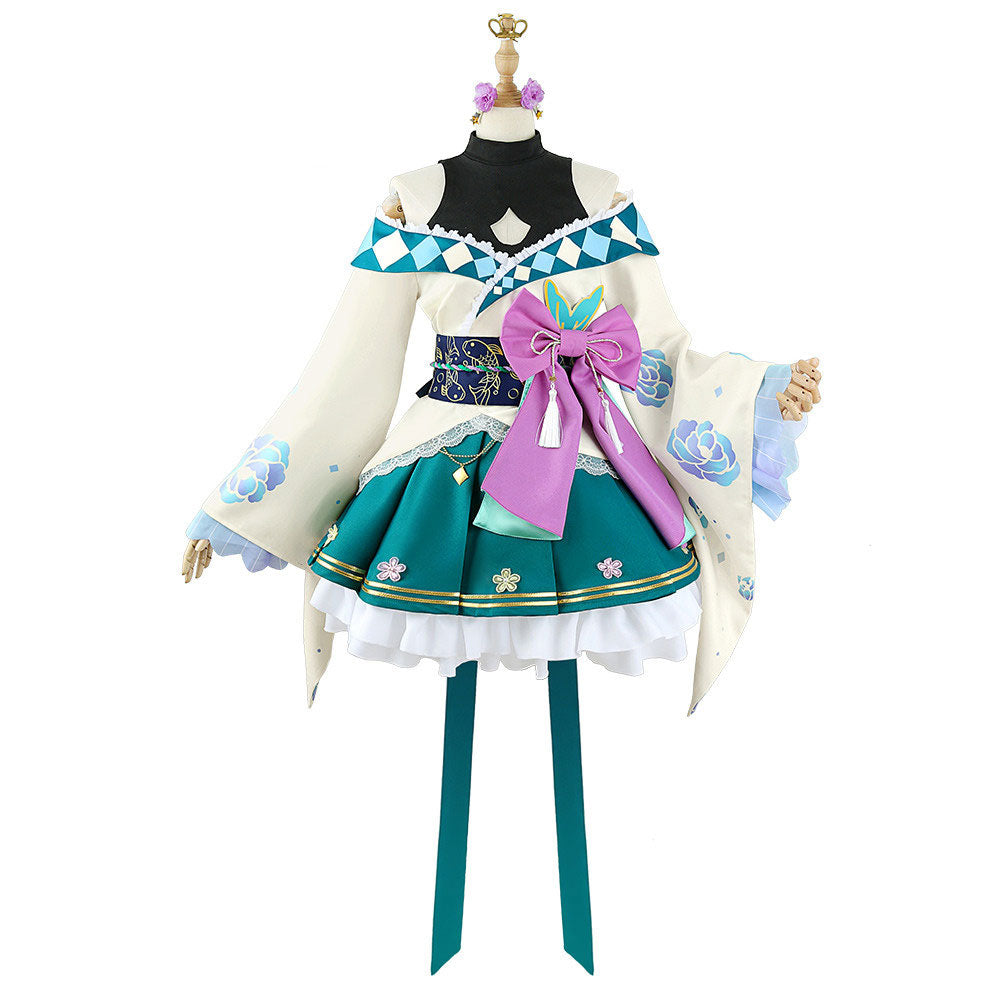 Anime Virtual YouTuber Nijisanji LazuLight January 2022 Finana Ryugu Cosplay Costume