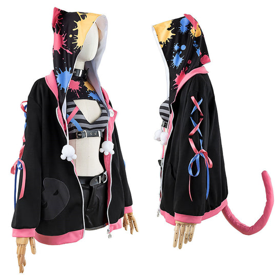 Anime Virtual YouTuber Nekota Tsuna Cosplay Costume Wig