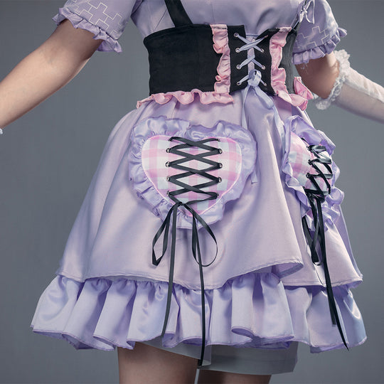 Anime Virtual YouTuber Sukoya Kana Doctor Outfit Cosplay Costume Wig